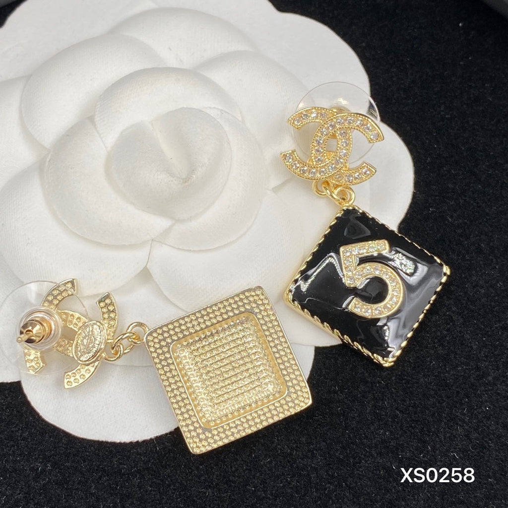 Black and White Earrings