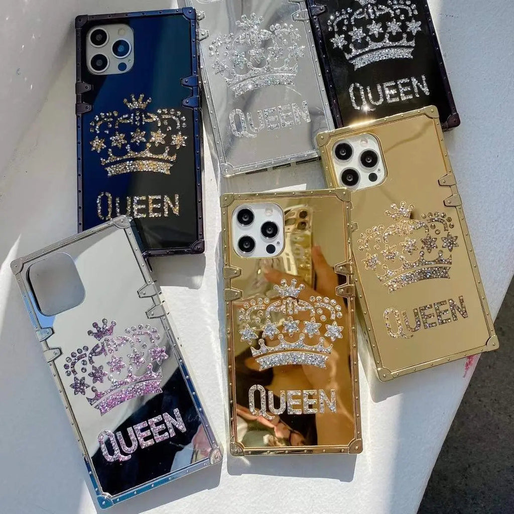 crown mirror phone case