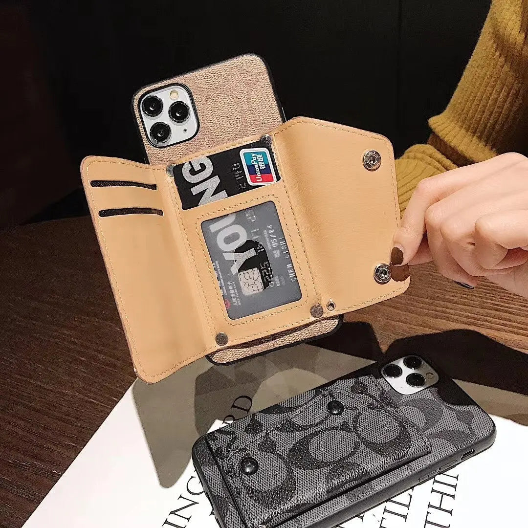 Coin purse leather phone case