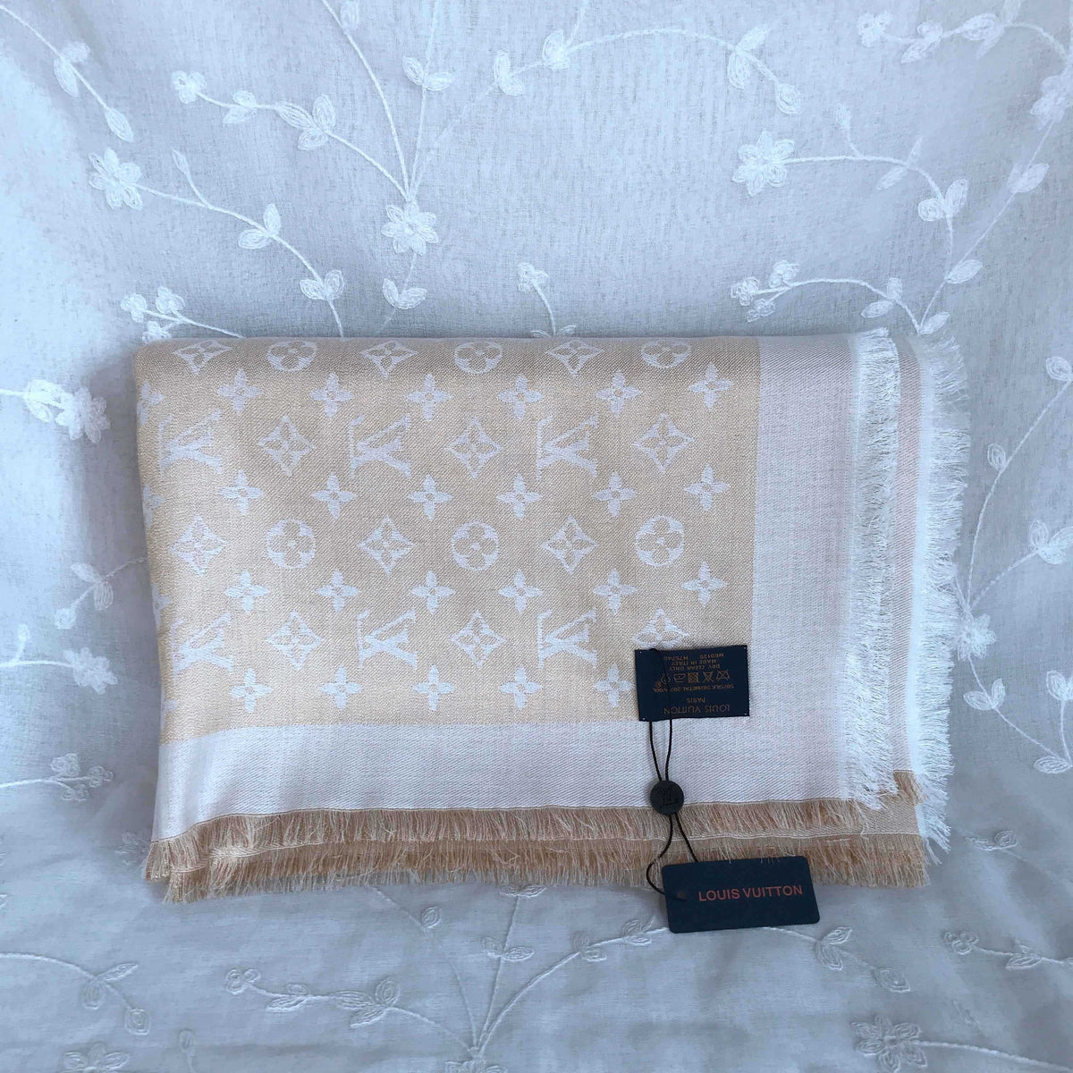 cream scarf